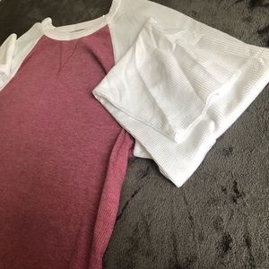 Cropped Baseball Long Sleeve T